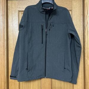 Free Country Men's Softshell Jacket Gray Small